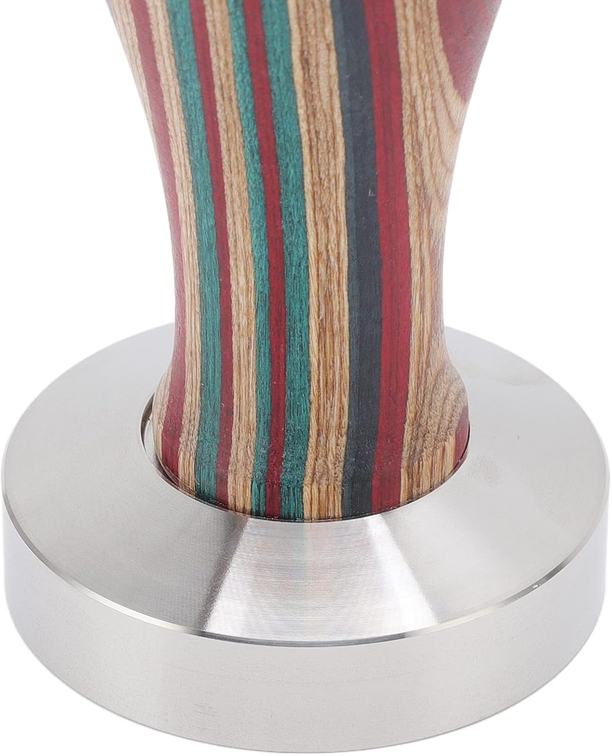 anfoalfmo Coffee Tamper, 51/53/58mm Espresso Press Stainless Steel Flat Base Espresso Tamper with Colorful Wooden Handle Powder Hammer for Coffee/2668(53mm) 10 71OMup7inuL. AC SL1500