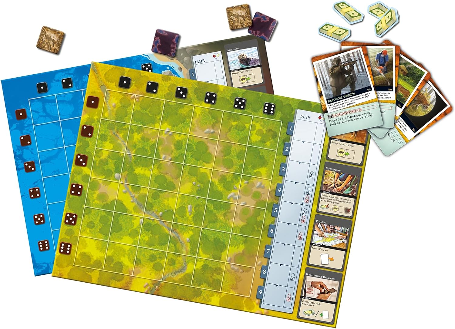 Asmodee Grand Gamers Guild, Endangered, Connoisseur Game, Board Game, 1-5 Players, from 10+ Years, 60 Minutes, German