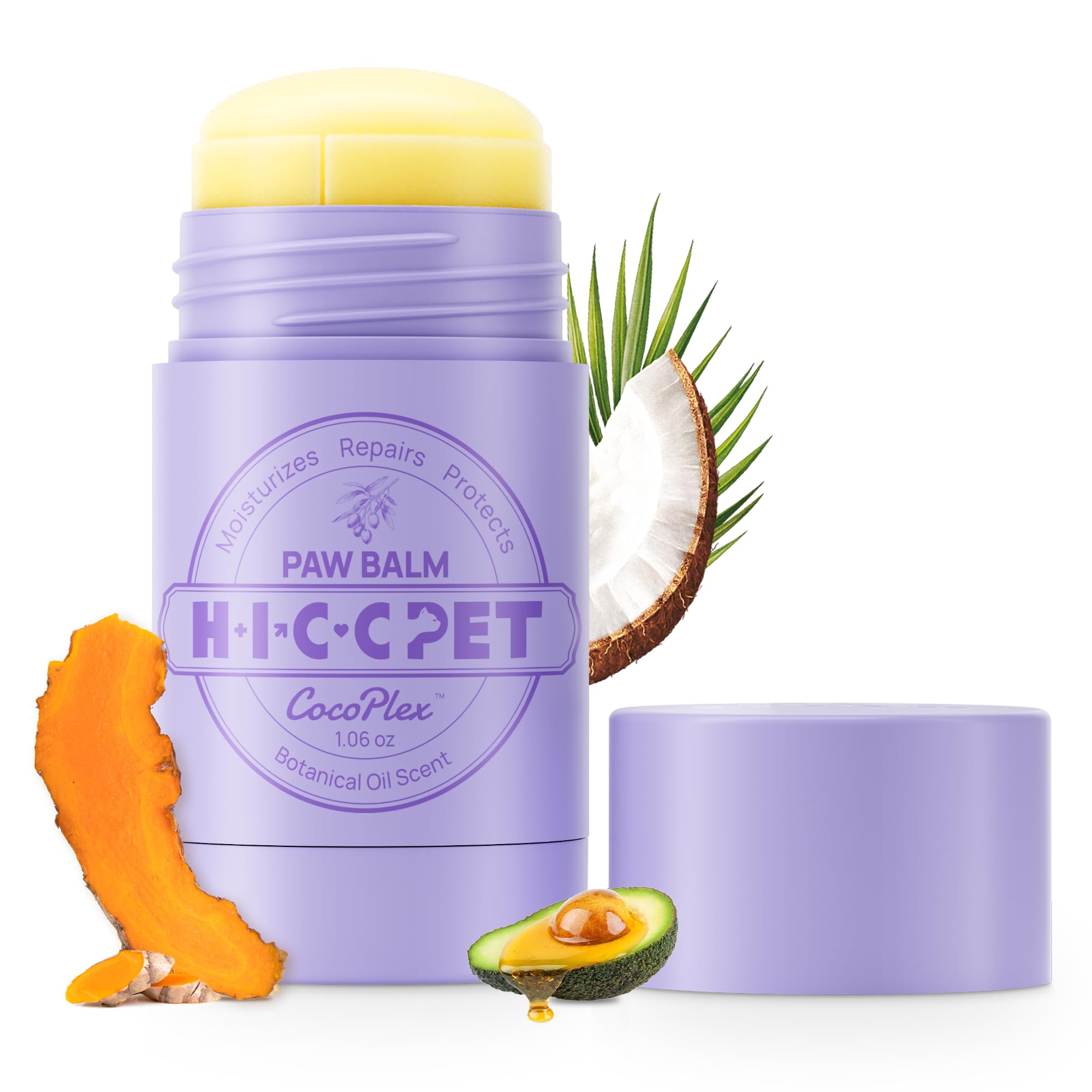 HICC PET Dog Paw Balm for Dogs & Cats, All-Natural Paw Balm, Moisturizing Dry Cracked Paws, Improves Rough Paws, Horse Hoof, Joint Care, 30g