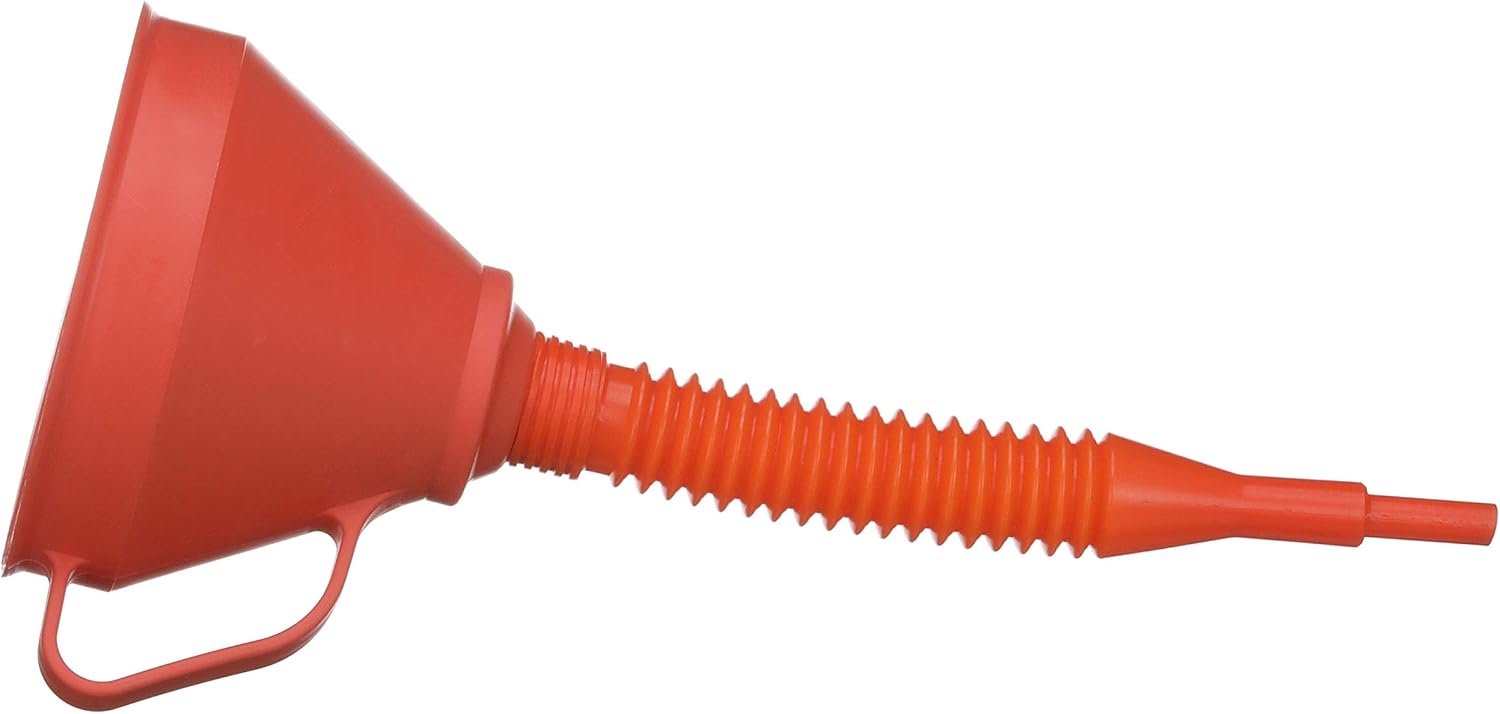 Attwood 14580-1 Filter Funnel, Fine Mesh Screen Filter, Long Flexible Funnel, Handle, Lightweight Floating Polyethylene Plastic