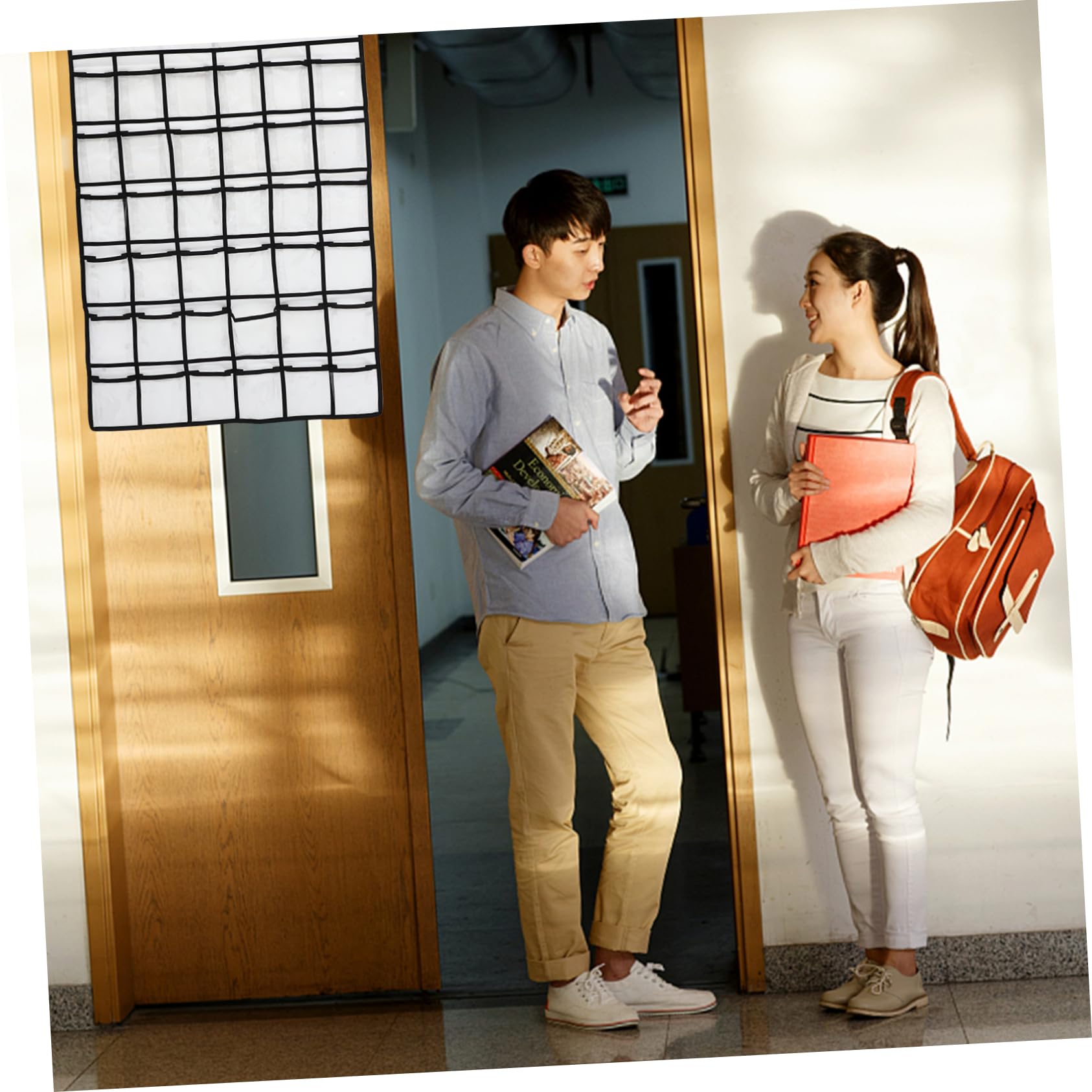 PLAFOPE Phone Pockets Bag Over Door Phone Pouch Hanging Storage Bag for Classroom School Dormitory
