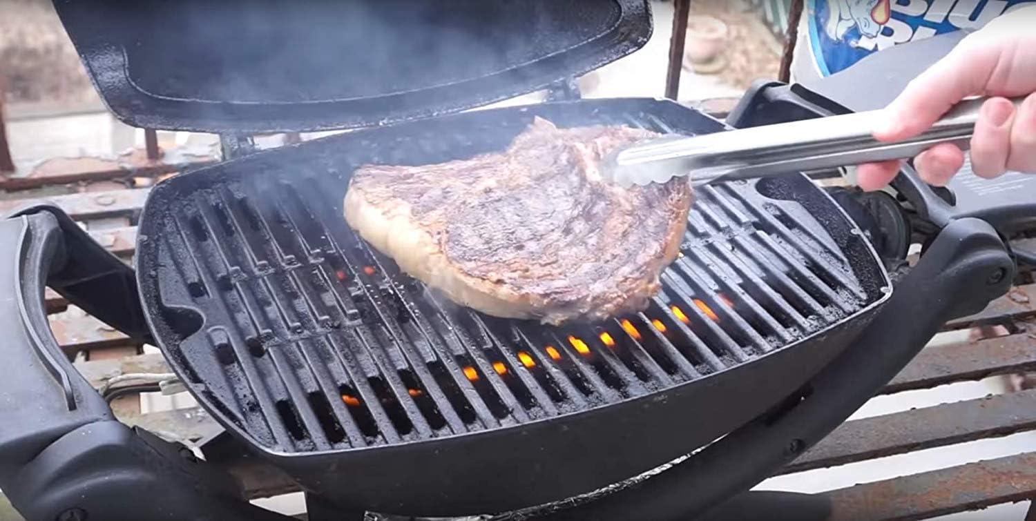 C764F(2-Pack) 25 x 17.8 inches Cast Iron Cooking Grid Grates Replacement for Weber 7646 Q300 Series, Q320, Q3000 Series, Q3200, 586002, 57060001, 404341 Grill Models