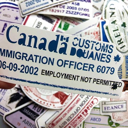 Miniatura 4 de Paquete de 50 calcomanías de avión para portátiles, botellas de agua, equipaje, casco