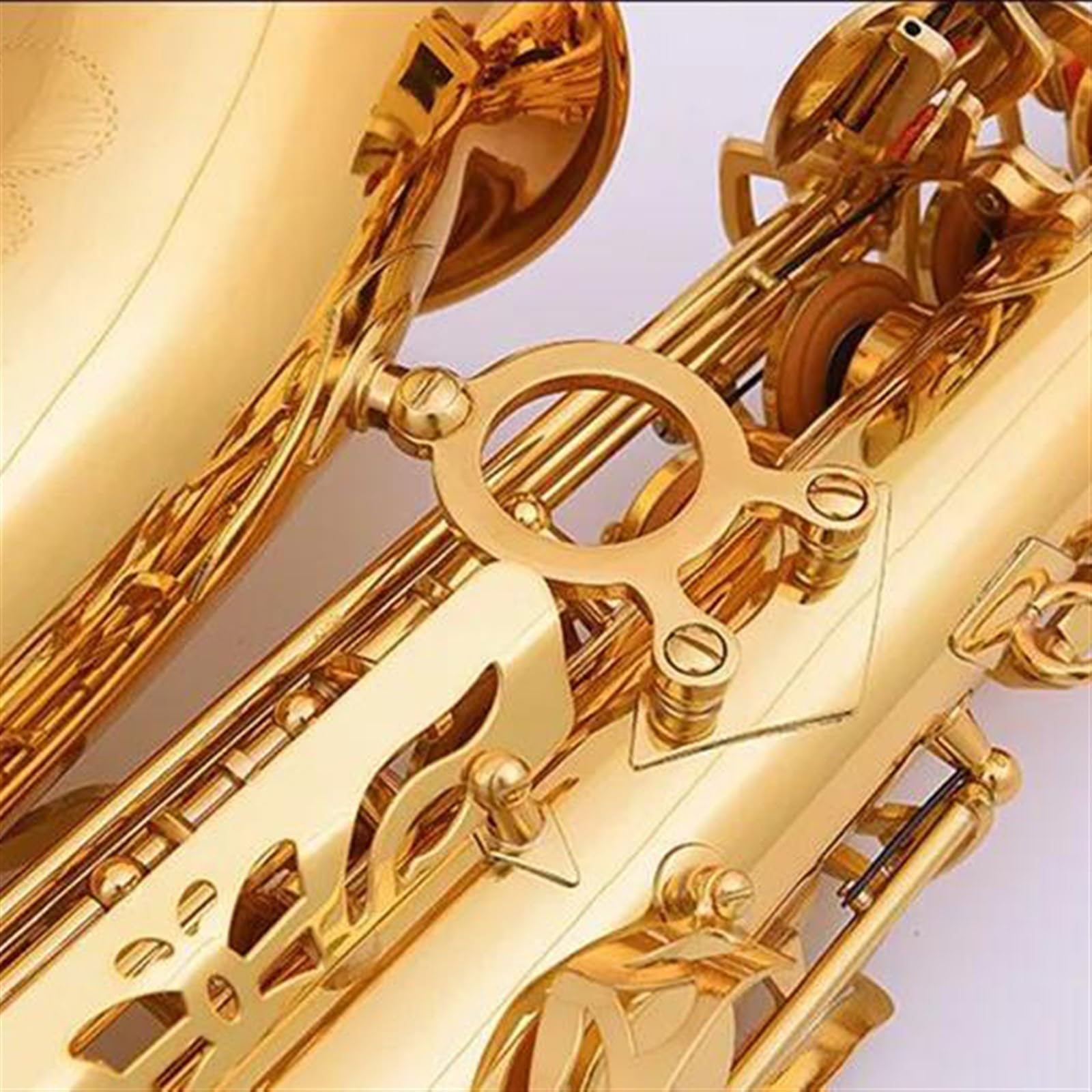 Saxofón Principiante Saxofón Alto Con Afinación En Eb Instrumento Musical De Latón Lacado En Oro Saxofón En Mi Bemol Con Estuche Y Accesorios