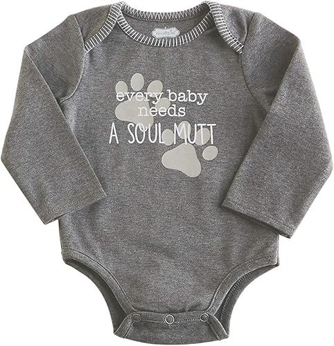 Mud Pie Crawlers para mascotas, gris, 0-6 meses, Gris