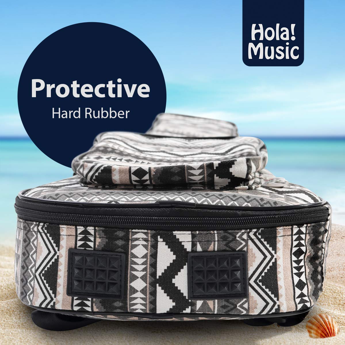 Hola. Heavy Duty para ukelele de concierto con 15 mm acolchado