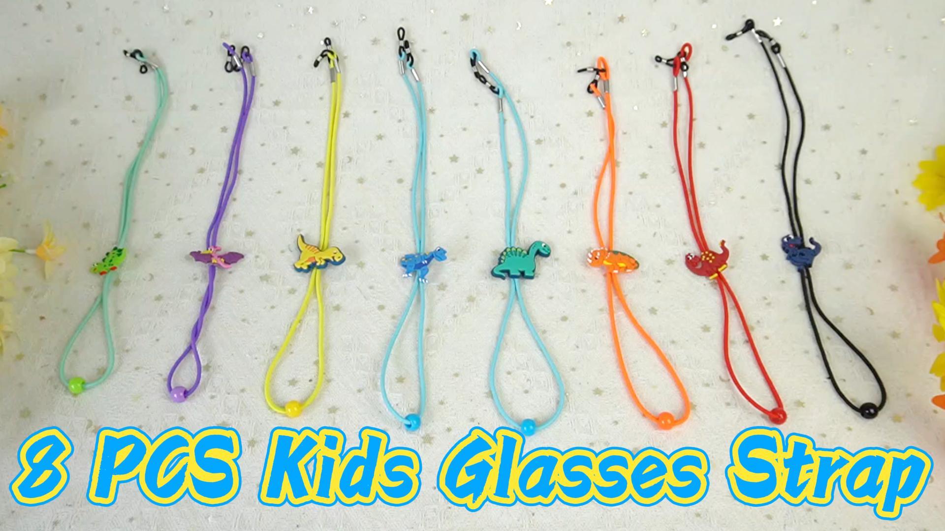 12 Correas Para Lentes Para Niños, Con Diseño De Unicornio Y Arcoíris, Correa Elástica Antideslizante Para Lentes Para Niñas, Cordón Ajustable Para Gafas, Lindos Retenedores De Gafas De Seguridad Con