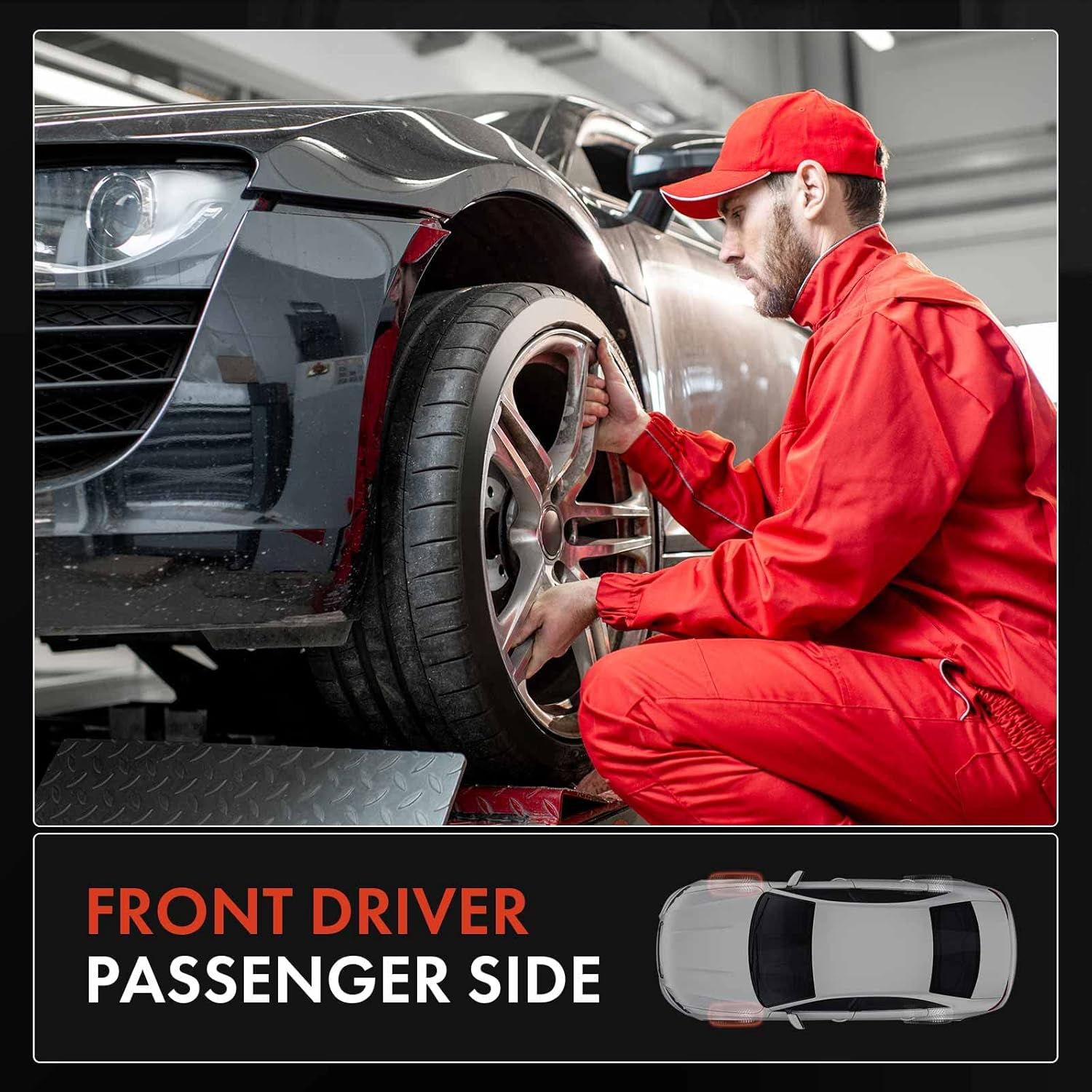 A-Premium Front Wheel Bearing and Hub Assembly Compatible with Ford Focus 2000-2011, w/5-Lug - Image 2