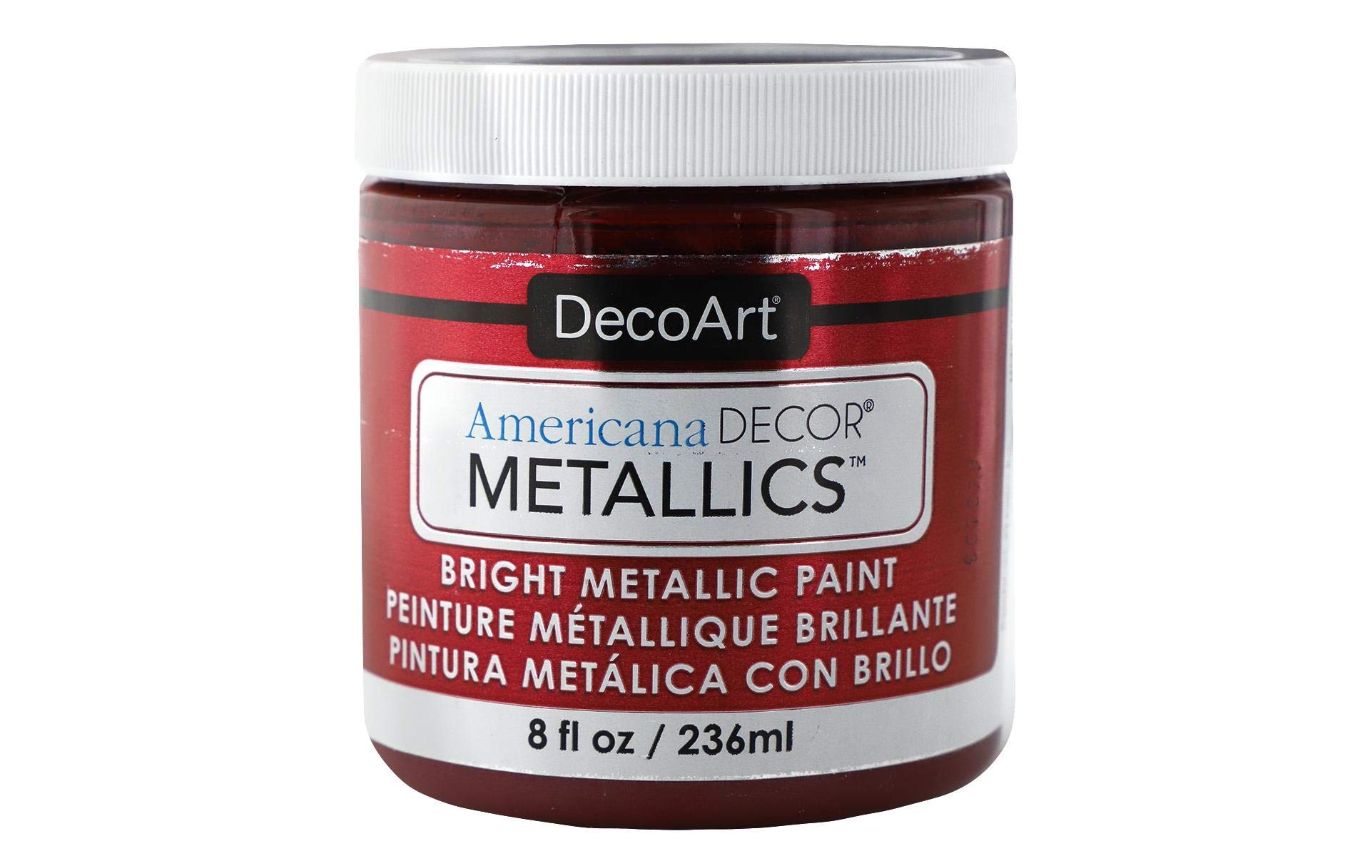 DecoArt Americana Decor Metallic Paint 236ml (8oz) - Garnet
