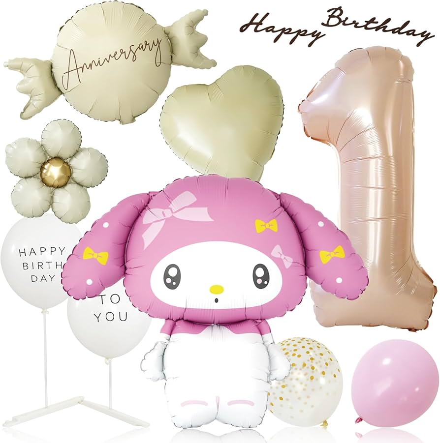 Amazon | deerzon 特大 マイメロディ マイメロ くすみピンク 1歳