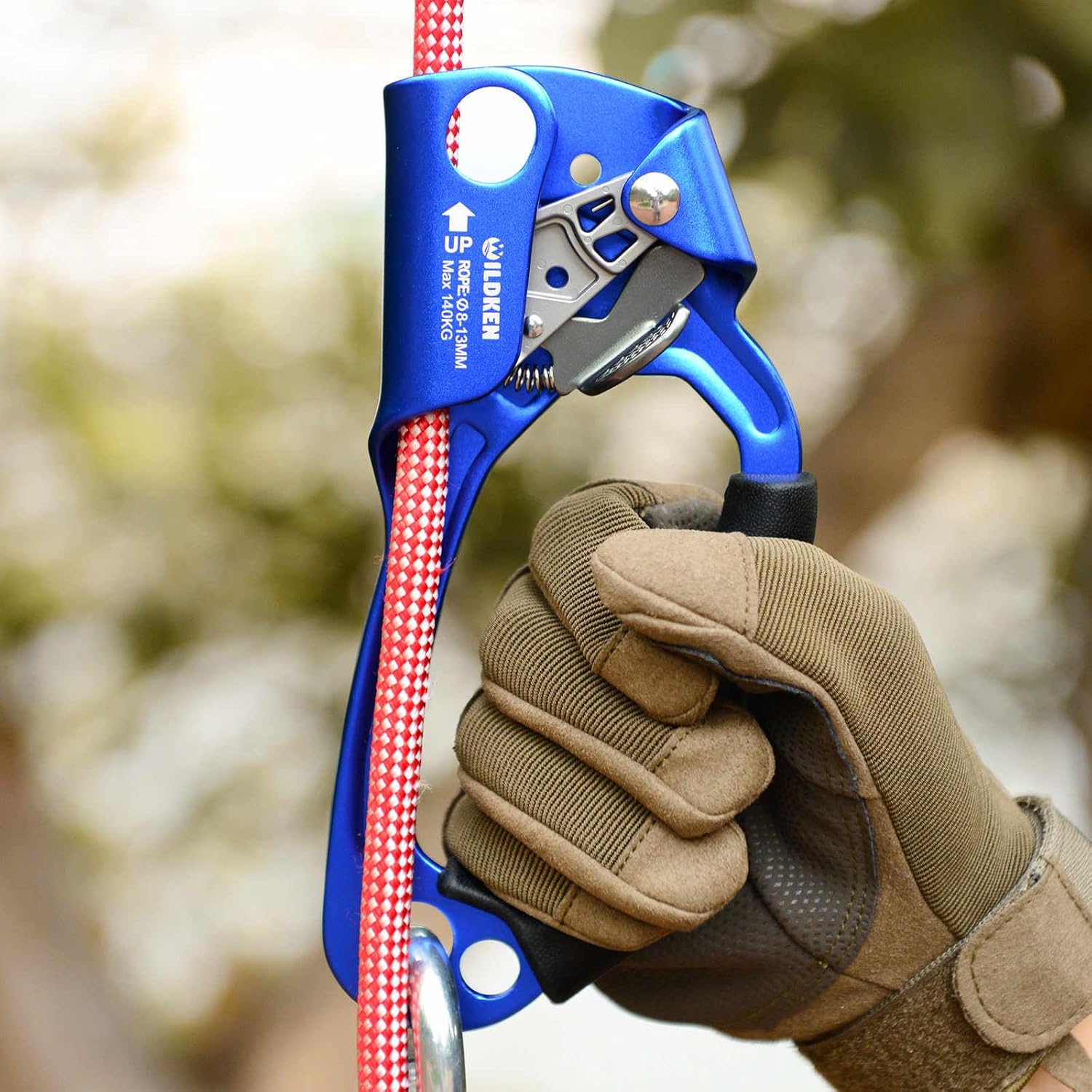 WILDKEN Climbing Aider 4 Step Foot Ascender Loop Climbing Rope Ladder Etrier Aid Tool for Rock Climbing, Hand Ascender Outdoor Mountaineering Tree Arborist Climbing Rappelling Equip