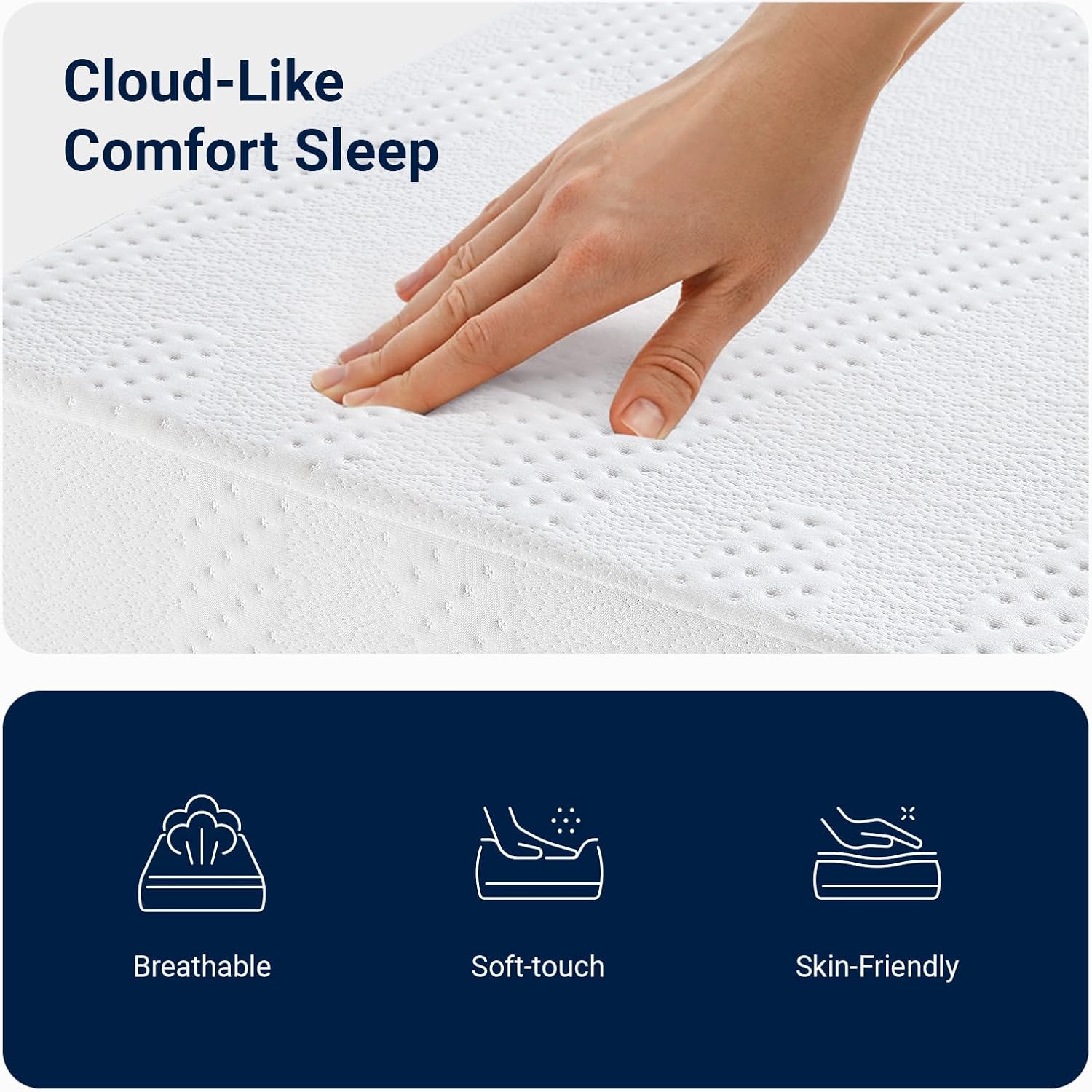 Avenco Queen Size Mattress, 14 Inch Queen Mattresses with Gel Memory Foam for Cool Night & Pressure Relief, Bed Mattress in a Box Medium Plush Feel Colchones with Motion Isolating - Image 6