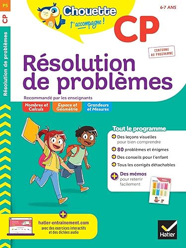 Chouette - Résolution de problèmes CP: cahier d'entraînement en maths recommandé par les enseignants
