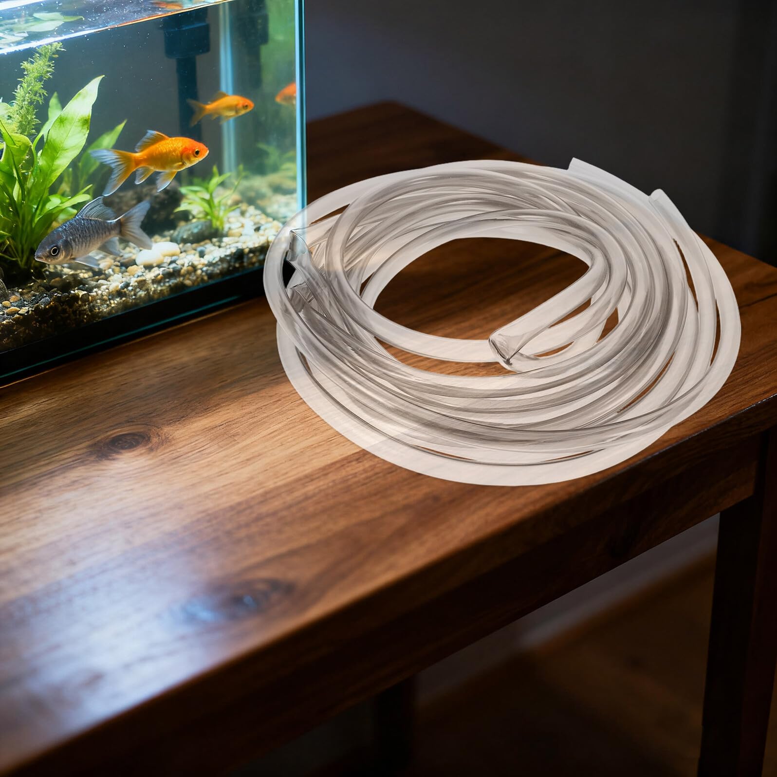 TOYANDONA Kit de Limpieza para Acuarios Adecuado para Cambio de Agua con Manguera Flexible de 5 M y Clip de Sujeción y Limpieza de Grava en Peceras de Agua y Salada