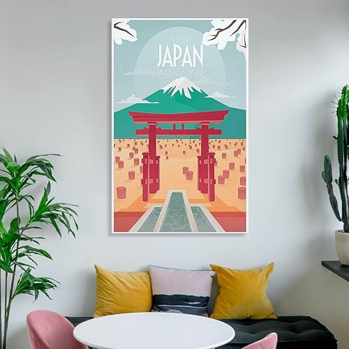 Miniatura 6 de Japanese Poster Japanese Primer Mount Fuji Afiche Art Mural Japanese Decorative Mount Fuji Printed M Canvas Art Poster And Wall Art Picture Print