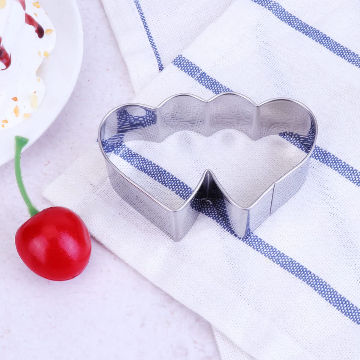 Abaodam 3 Sets Keksformen Zum Backen Liebesherz-ausstechformen Fondant-kuchenform Edelstahl Küchenwerkzeug Zubehör 5 Stück * 3