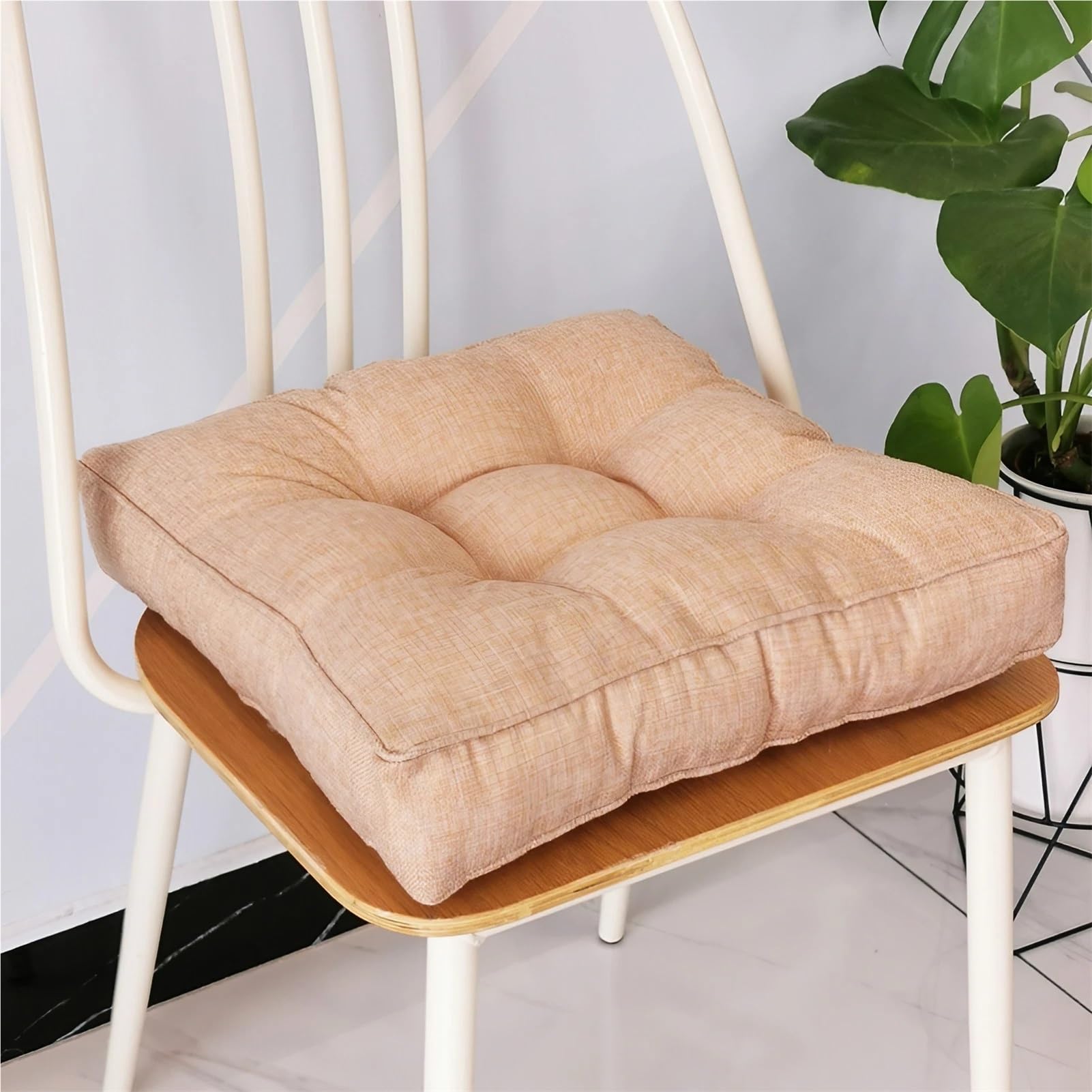 Cojines de asiento de espuma viscoelástica cuadrados y firmes para sillones