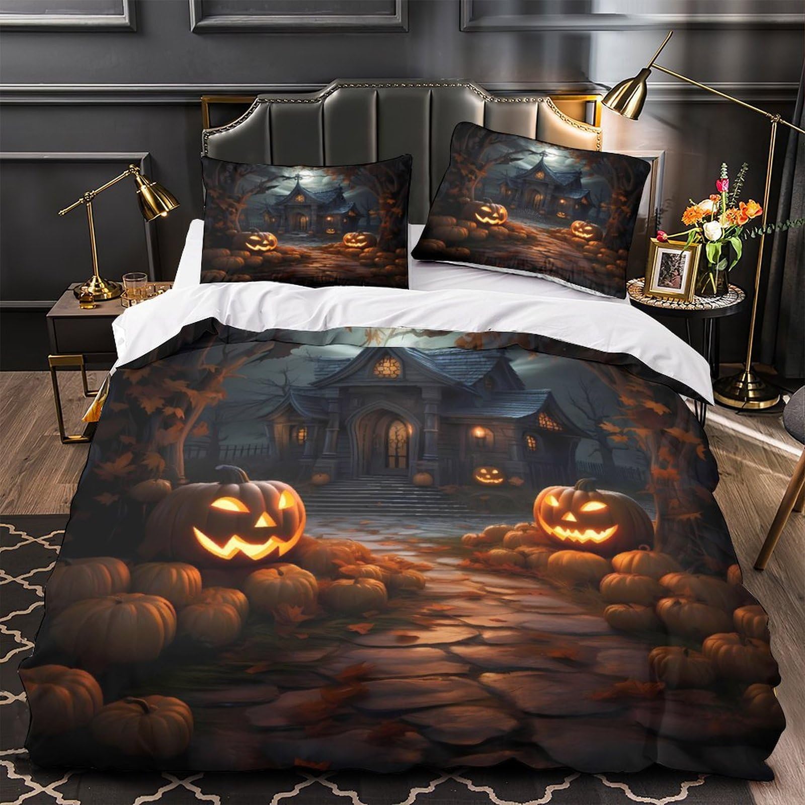 Housse de couette super king effet douce avec impression 3D haute definition