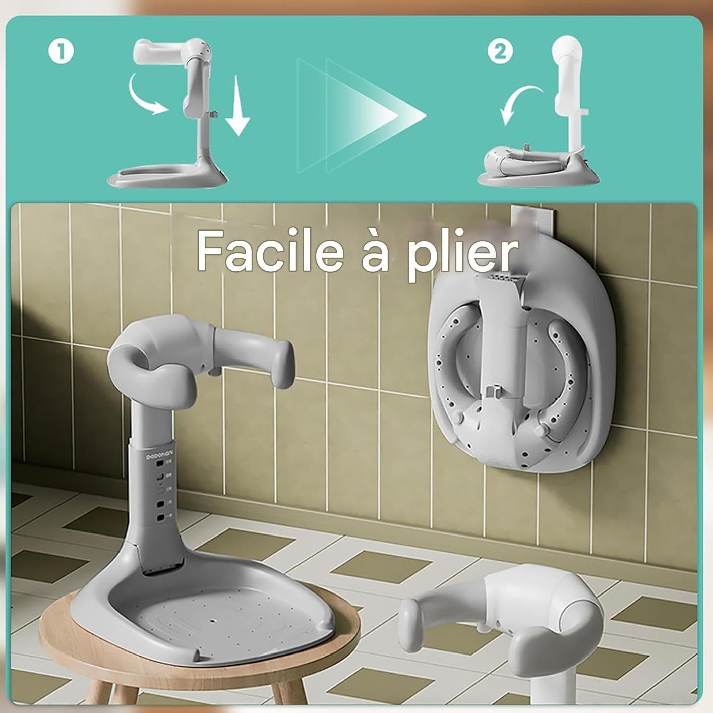 Do Kąpieli Niemowląt Regulowany Stelaż Prysznicowy Dla Malucha | Składane Ze Stabilną Podstawą Dla Chłopców Dziewczynek Podróży