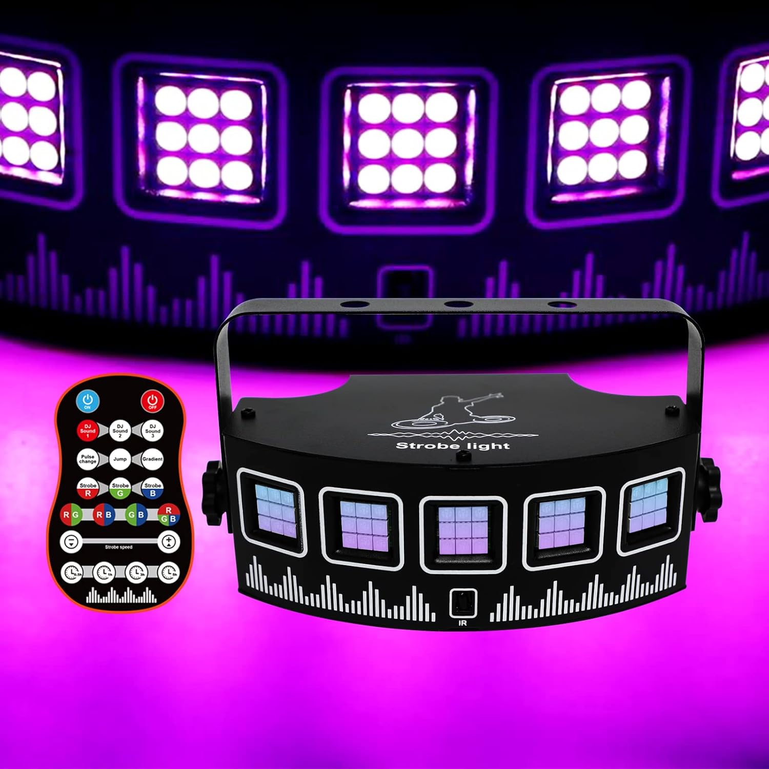 Strobe Light for Parties Sound Activated Wireless led Disco Dancing Party bar