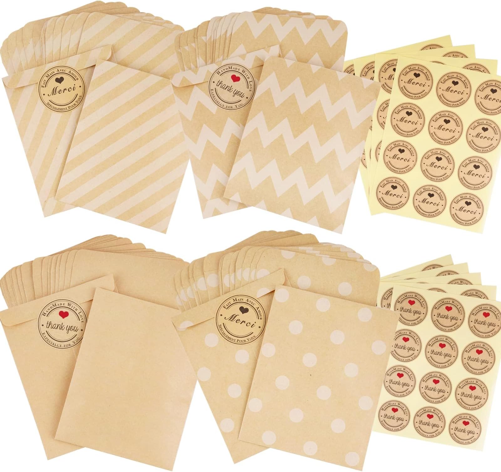 12 Pochettes Cadeaux Halloween Pour Enfants – Sacs En Papier Kraft Avec Autocollants | Idéal Pour Bonbons, Petits Cadeaux Fête Anniversaire | Déco Festive Facile