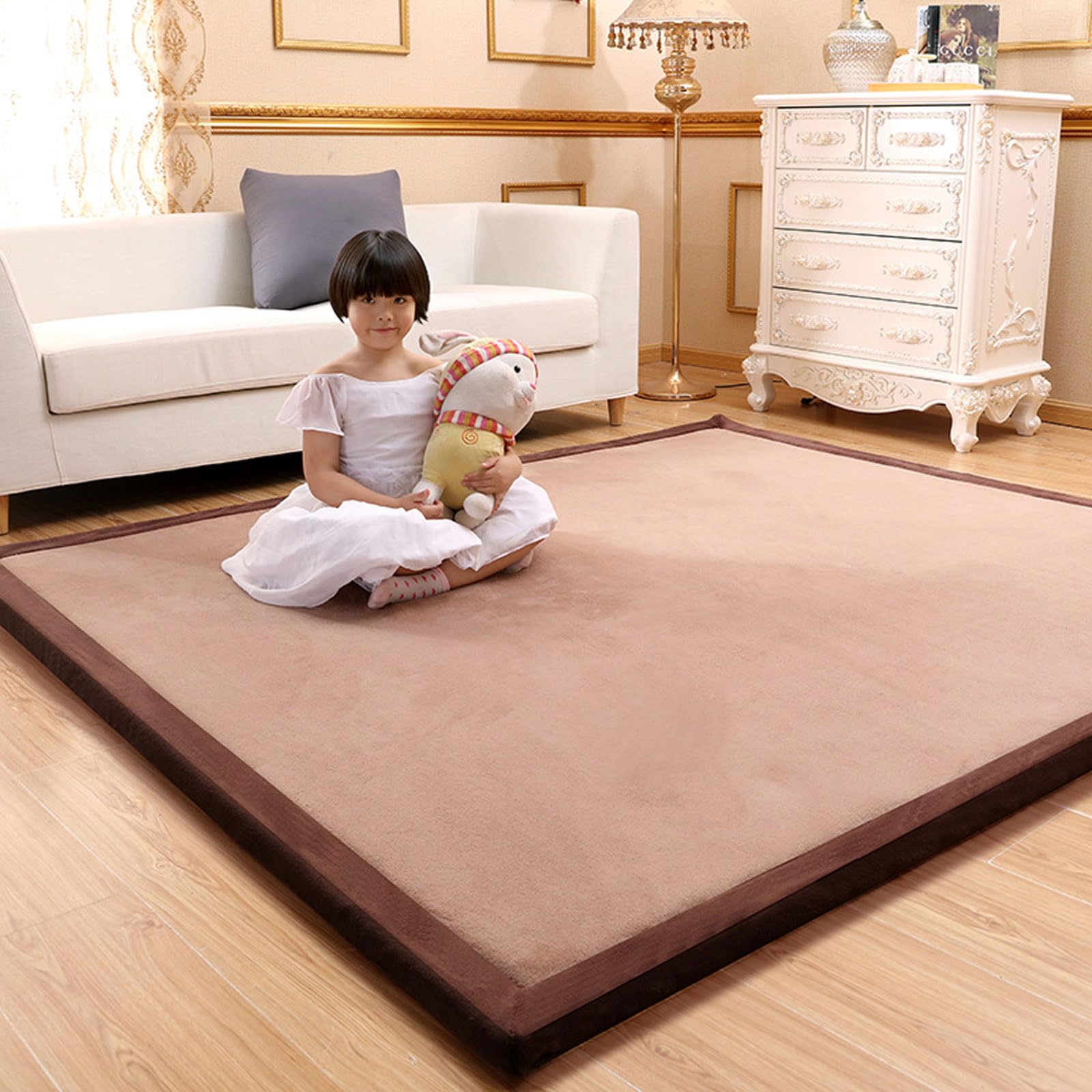 TYYUETY tatami & padded mat for kids & children's rooms -large memory foam rug for living rooms & nursery