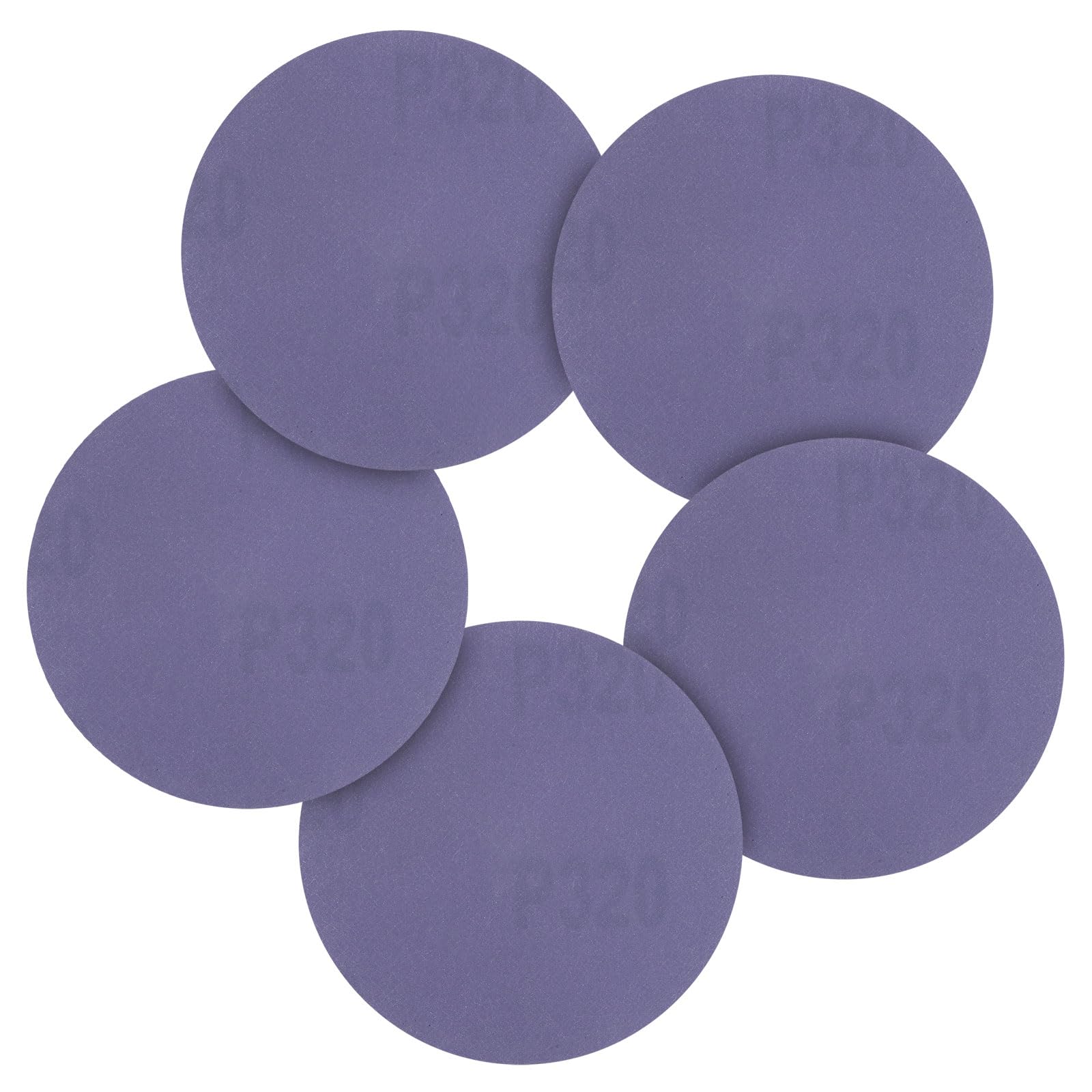 CoCud 30 Pcs 76 mm Sanding Disc 320 Grit Aluminum Oxide Purple — image 1