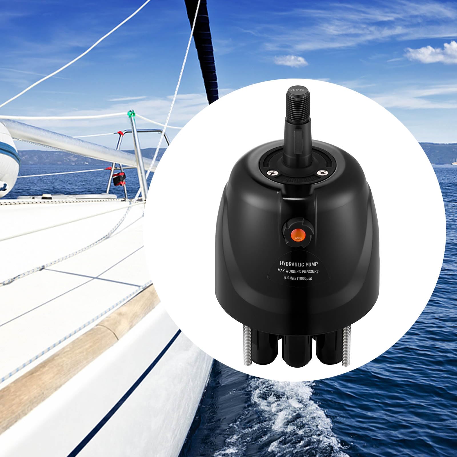 VEVOR Bomba de dirección hidráulica fueraborda de 300 HP, bomba hidráulica HH5271-3 para barcos, cruceros, runabouts