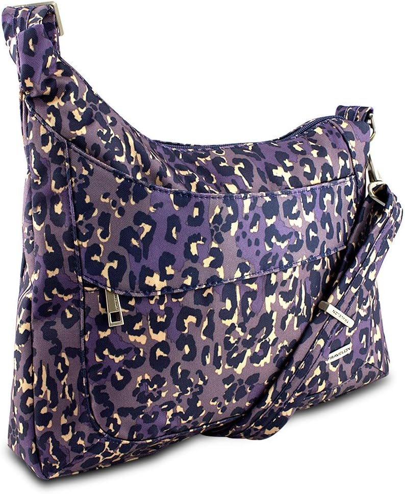 Travelon AntiTheft Asymmetric RFID Crossbody, Purple