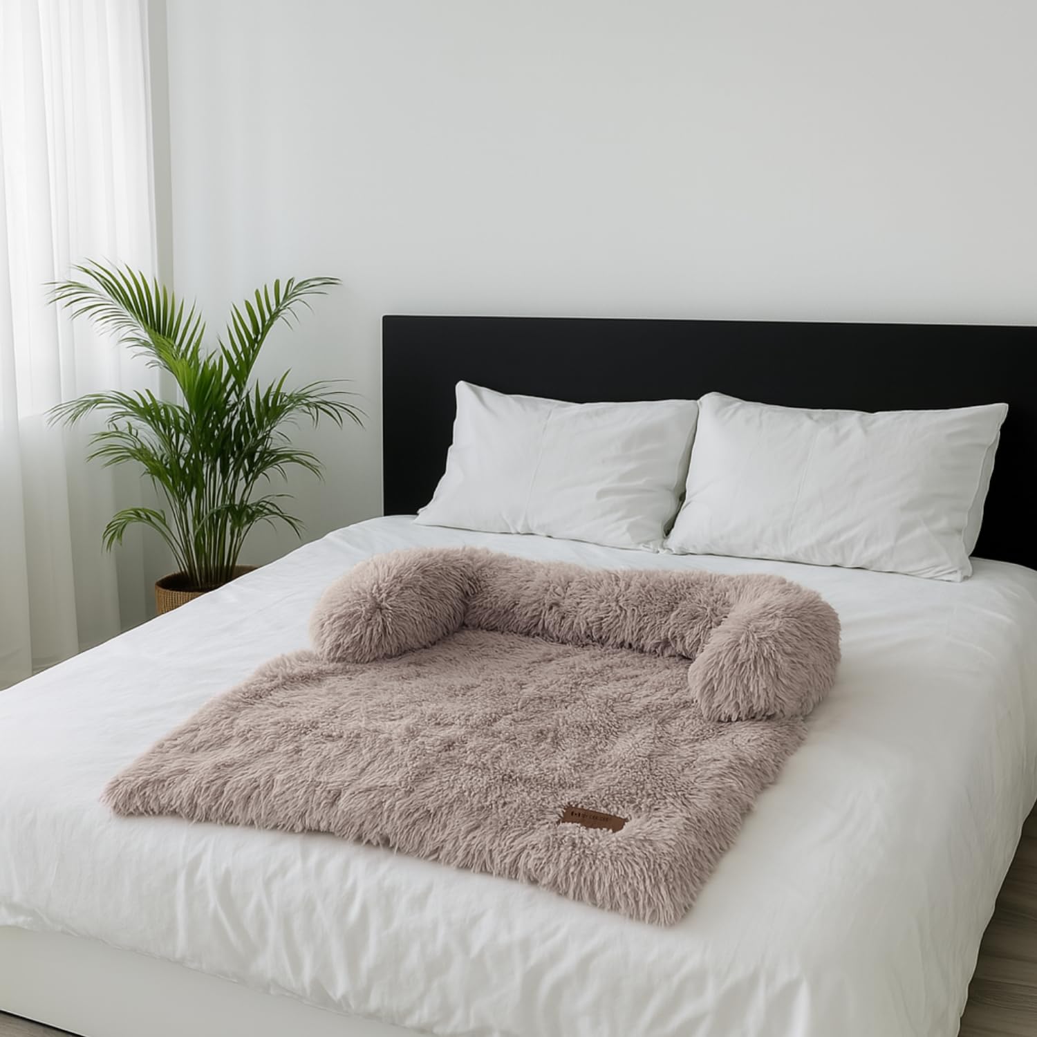 Original Hundedecke Sofa - Hundedecke Sofa - Hundekorb - Premium - Komplett Zippbar - Mokka (Größe M)