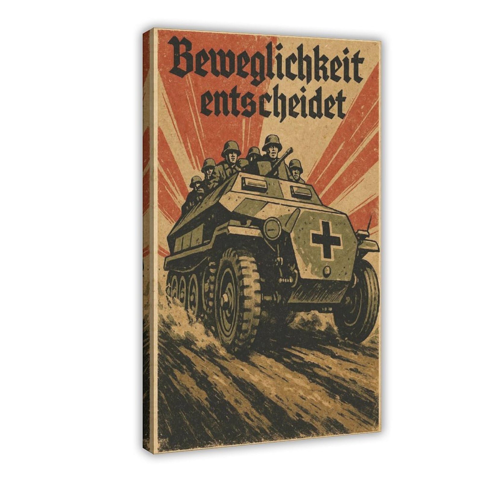 IYQTAGGH SdKfz 251 Half-track Canvas Poster Bedroom Decor Landscape Office Room Decor Gift 12x18inch(30x45cm)