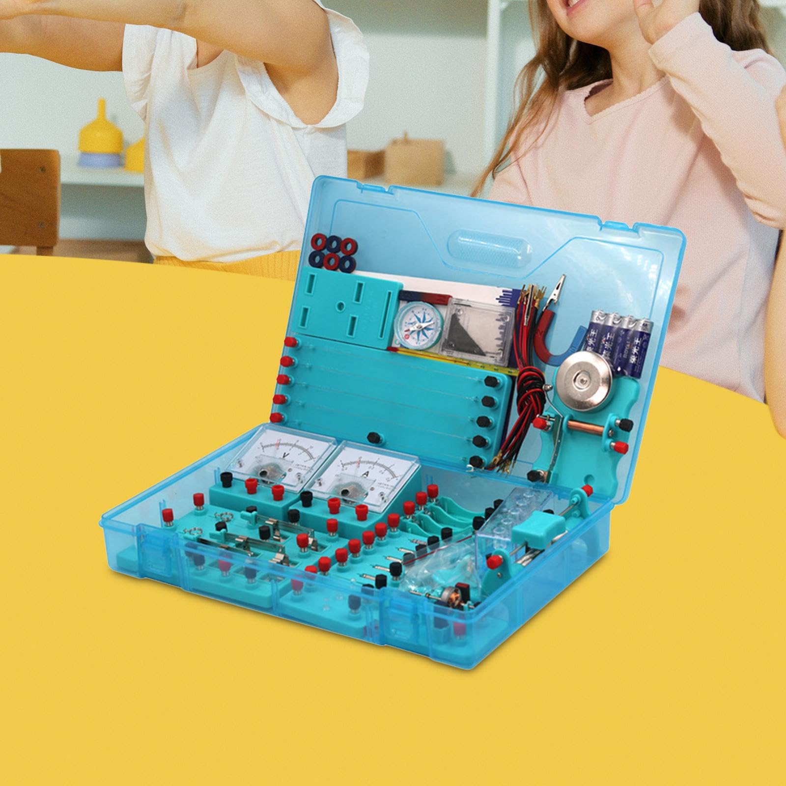 Kit de Aprendizaje exploratorio para Estudiantes. Actividades Atractivas con circuitos magnéticos diseñadas para fomentar la curiosidad y el Pensamiento Innovador. Kits