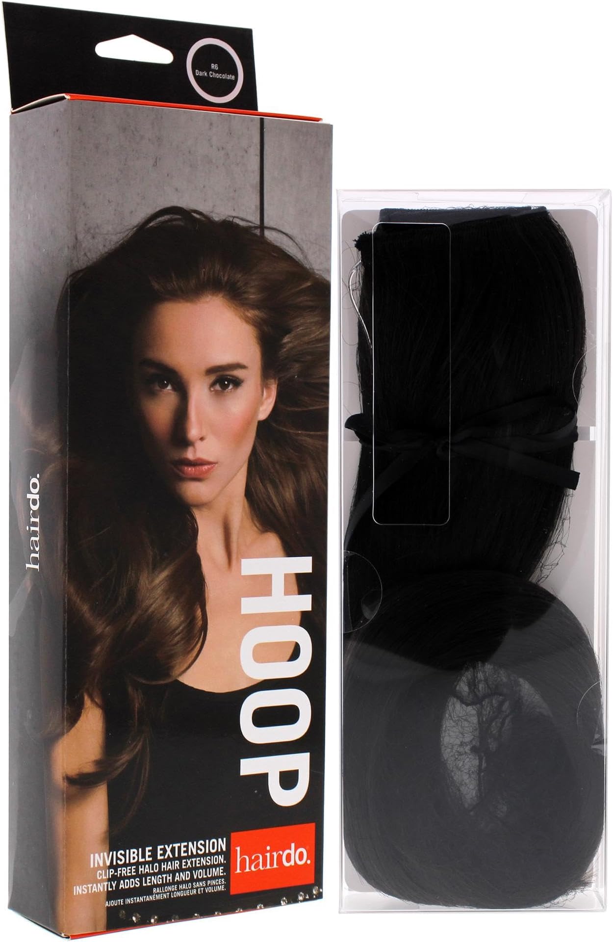 Hair u wear Hairdo Invisible Extension, R6 Dark Chocolate