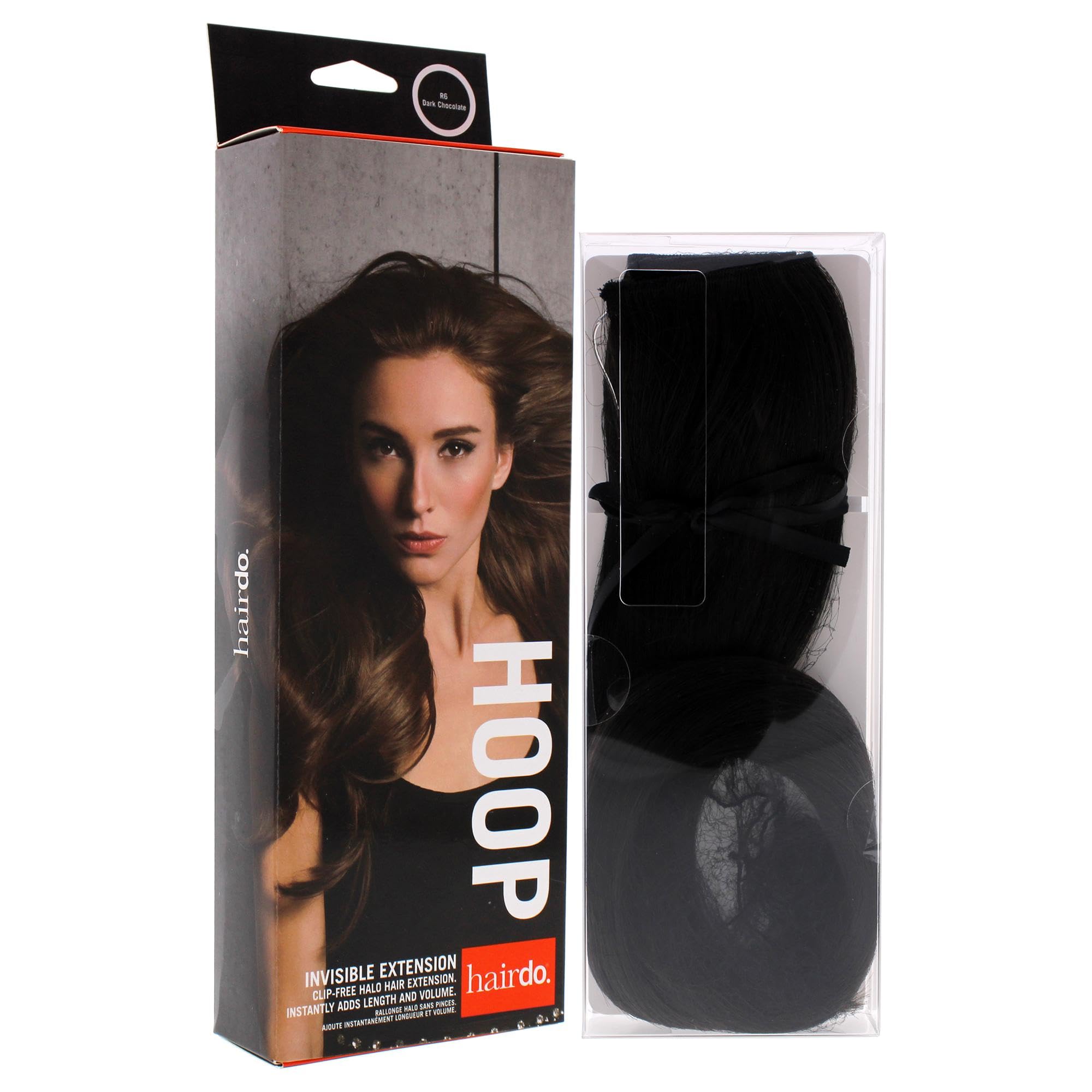 Hair u wear Hairdo Invisible Extension, R6 Dark Chocolate