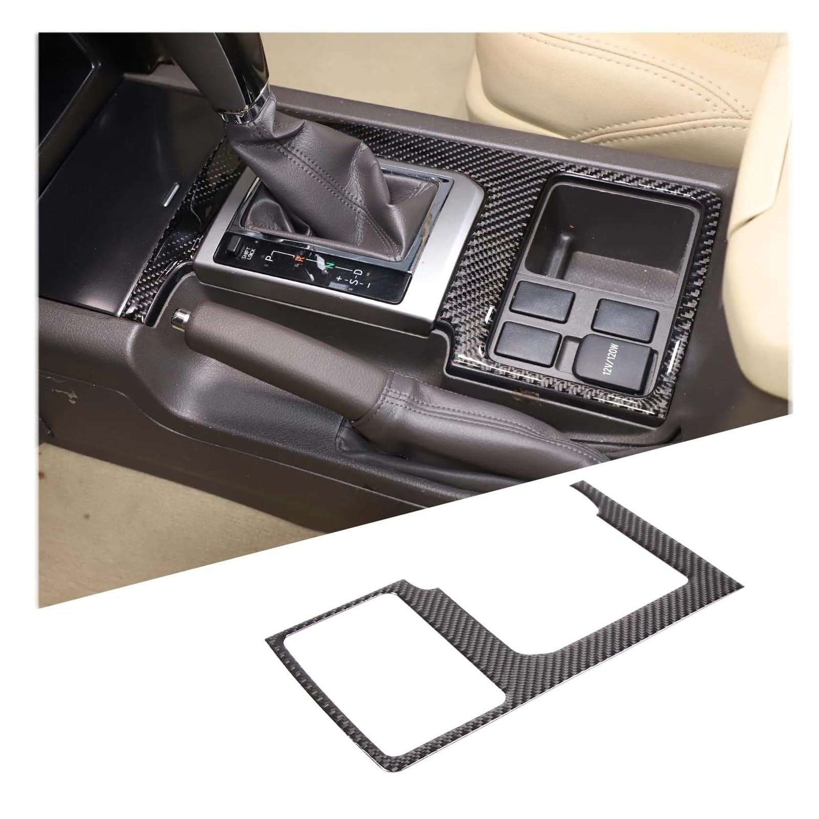 Interior Mouldings for Toyota for Land for Cruiser for Prado FJ150 150 2010-2017 Car Interior Dashboard Panel Cover Trim Sticker Car Accessory(Q)