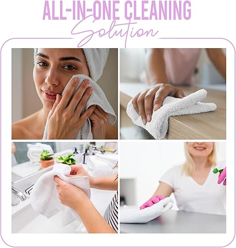 Miniatura 39 de DAN RIVER Juego de 4 toallas de baño, 27 x 54 pulgadas, 100% algodón, más grandes y ligeras, de secado rápido, súper suaves y absorbentes, toallas