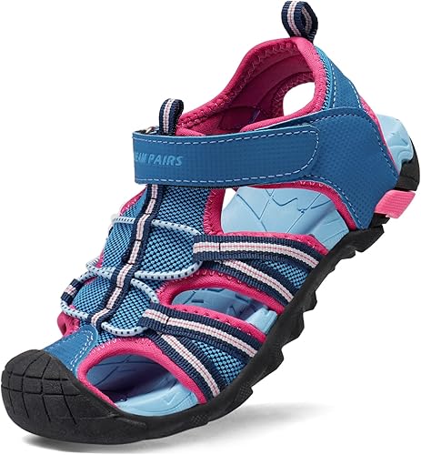 DREAM PAIRS Sandalias deportivas de verano para niños y niñas para niños pequeños y grandes