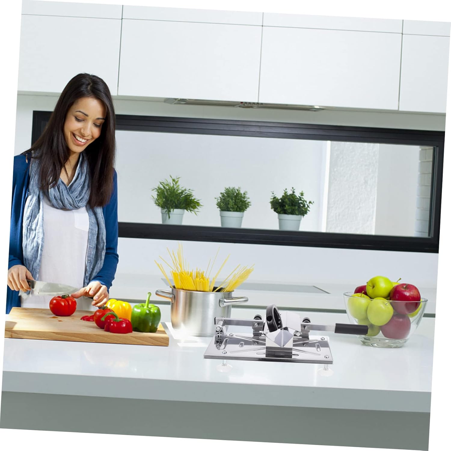 STOBAZA Manual Meat Cutter Beef Mutton Slicer Quickslice Meat Cutter for Jerky Vegetable Fruit Slicer