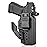 IWB Holster with Claw | Optic Cut | Fits for Glock 19/ 19X/ 34/44/ 45 (Gen 1-5), G32 (Gen 3-4) & MOS Models | Adjustable Cant & Retention | Right Hand