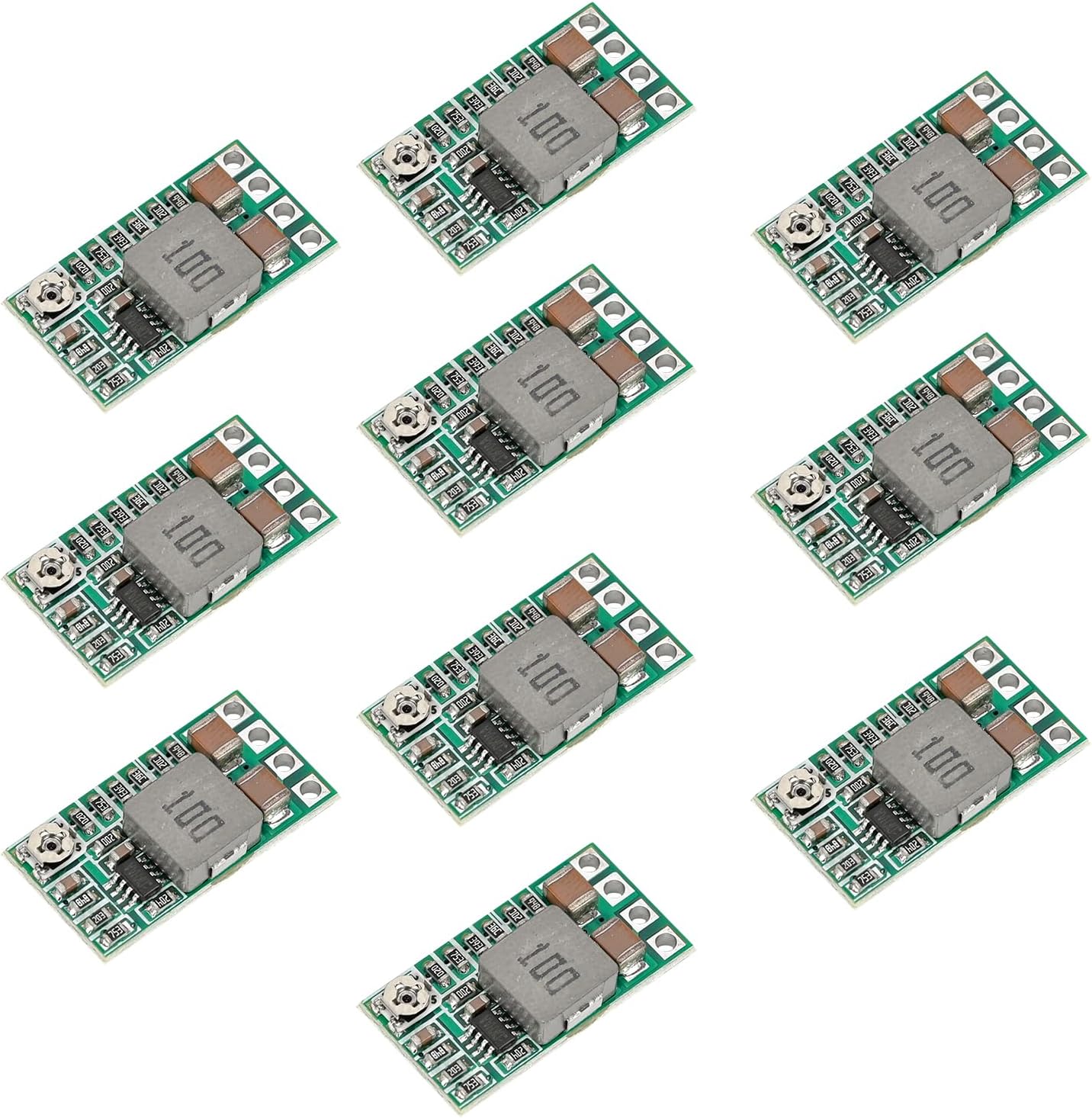 10 sztuk DC-DC Step Down Buck Converter 4,5-20 V do 0,8-17 V 5 V 3 A, mini Step-Down moduł zasilania, moduł regulatora 5 V, mini przetwornica napięcia w dół