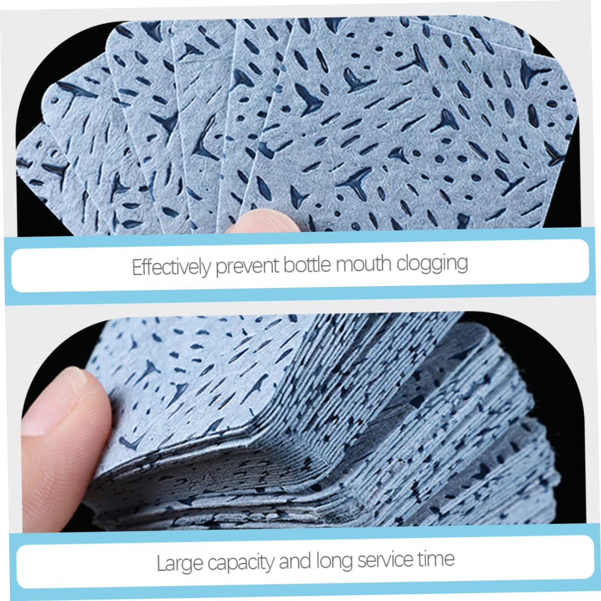 Mikinona Eyelash Extension Glue Cleaning Pads 3 Pack Glue Residue Remover Nail Beauty Helper Cotton Wipes