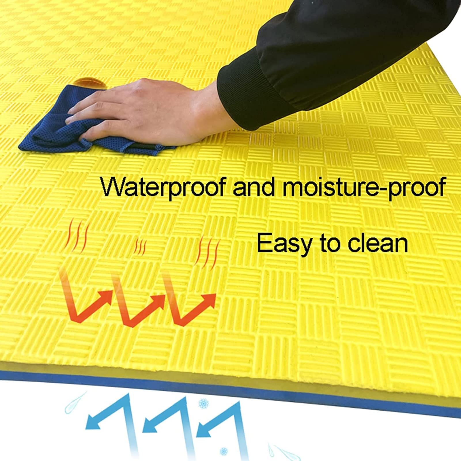 Alfombrilla para cinta de correr para suelos de madera dura, alfombrilla de aislamiento de ruido resistente a los golpes para equipos de ejercicio, para almohadilla protectora de suelo para bicicletas
