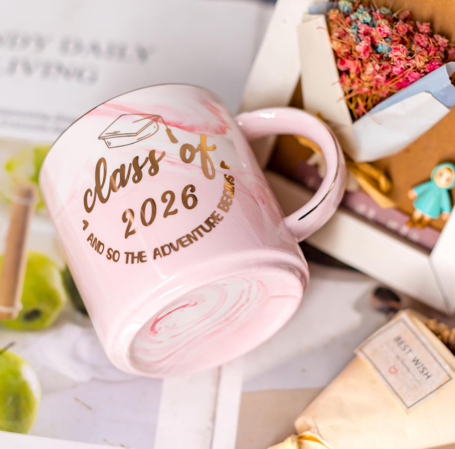 Graduation Gifts for Her Women Daughter Sister Bestie - Cute Class of 2026 Coffee Mug - Novelty Senior Night Birthday Christmas Gits for College Master Phd 2026 - Image 3