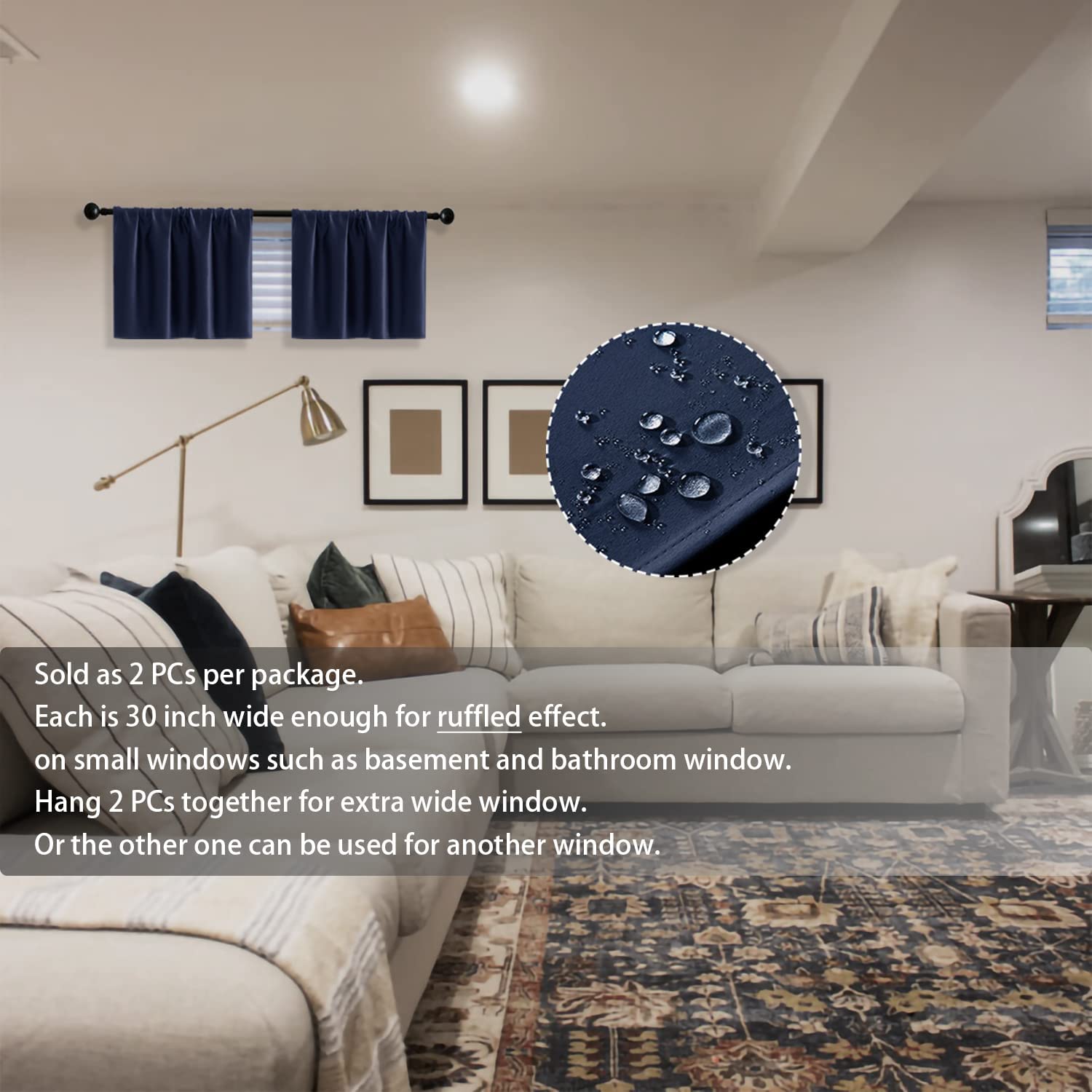 Unique Window Valance For A Small Basement Ideas