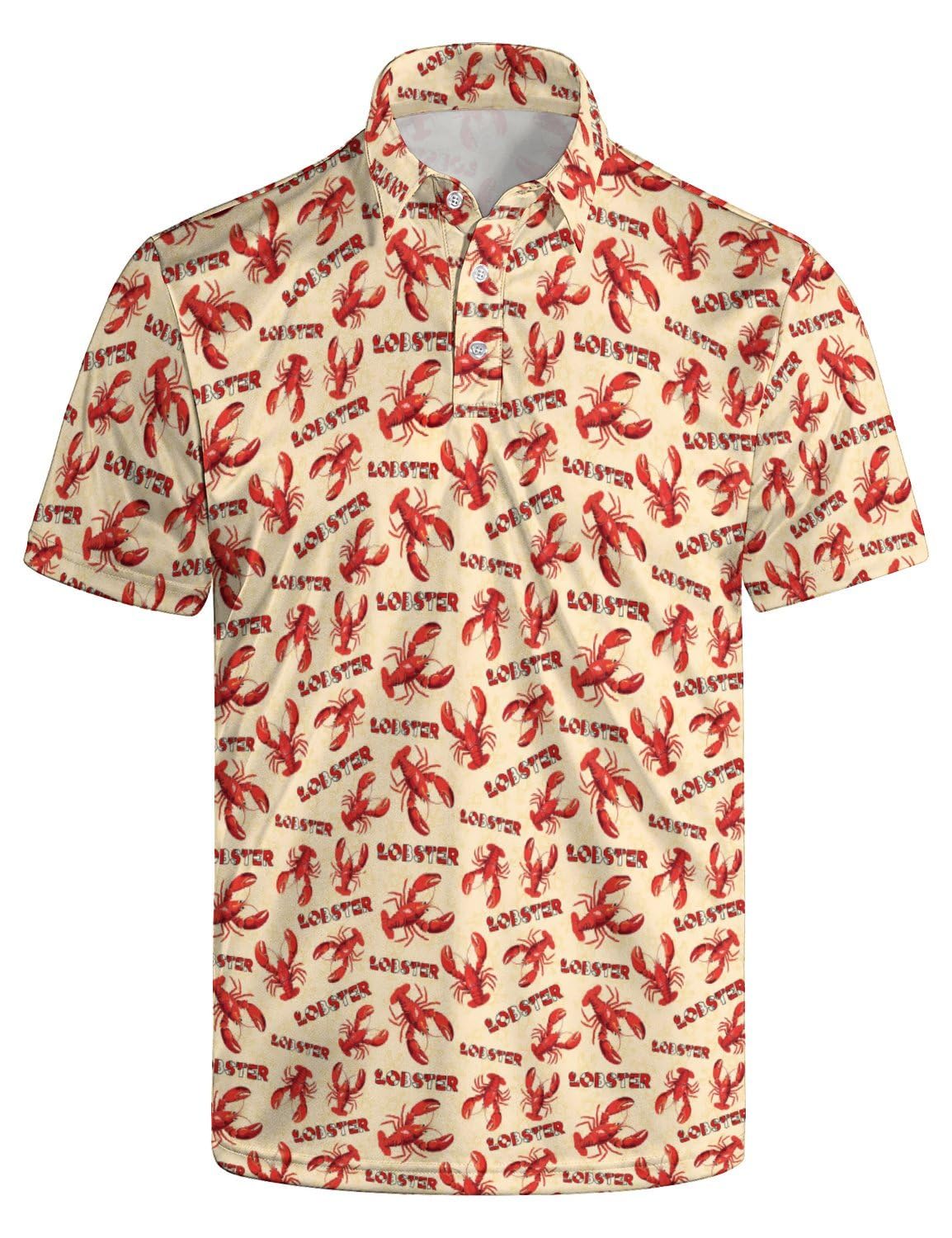 Mens Funny Golf Polo Shirts Short Sleeve Quick Dry Polo Shirts