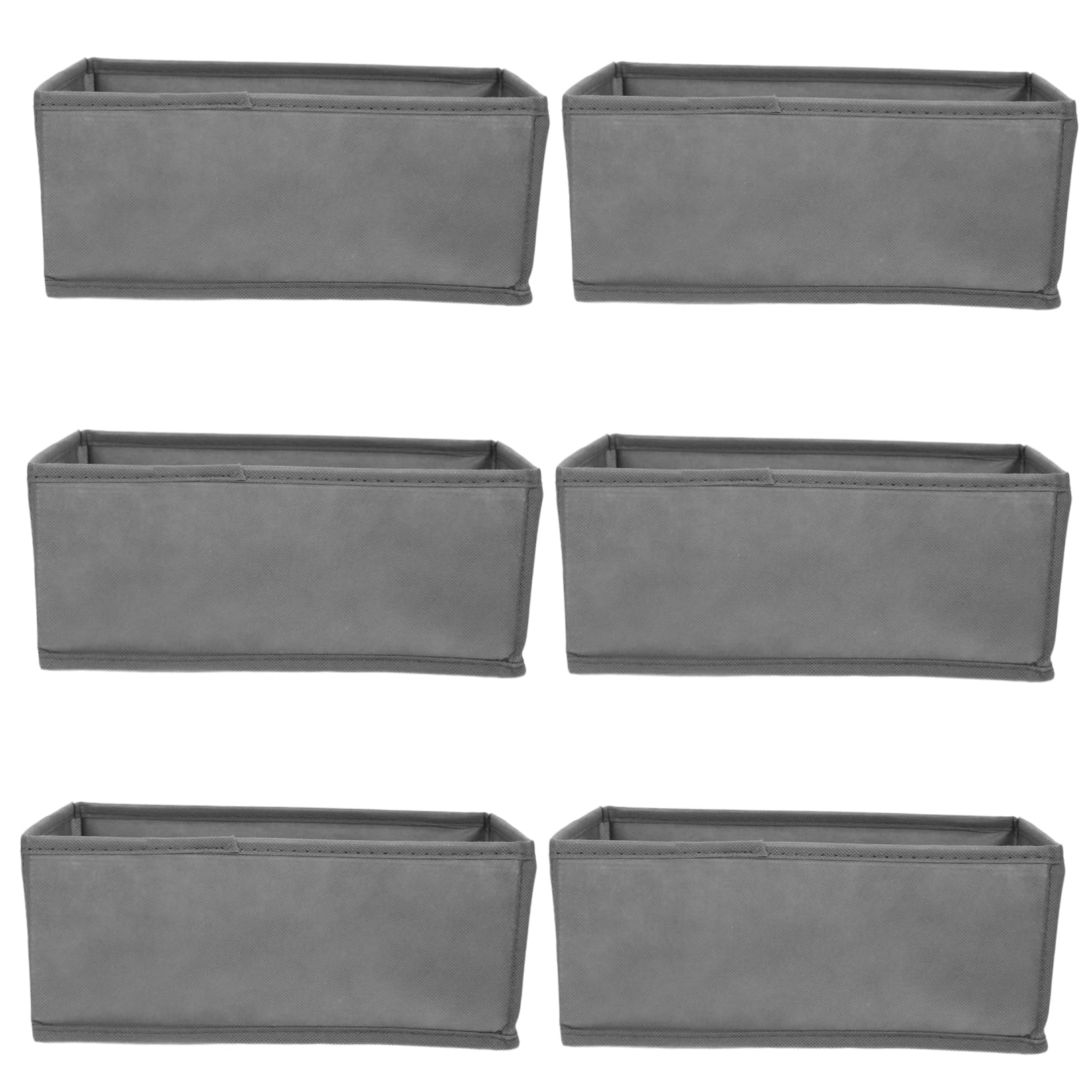 Ipetboom 6piezas Organizador Para Ropa Interior Caja De Almacenamiento De Tela Unidades Divisor Organizador Para Armario Para Calcetines Bufandas Sujetadores Uso De Dormitorio