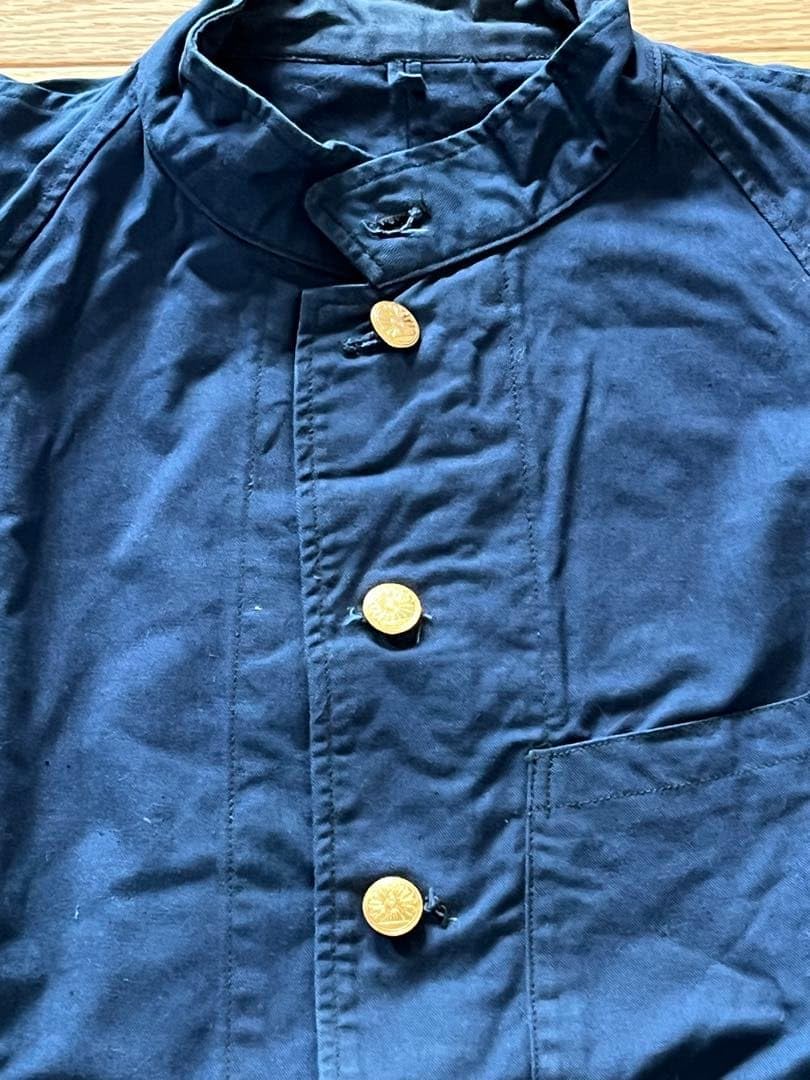 Amazon.co.jp: 国鉄時代 ナッパ服 ネイビー ジャケット 金ボタン付き