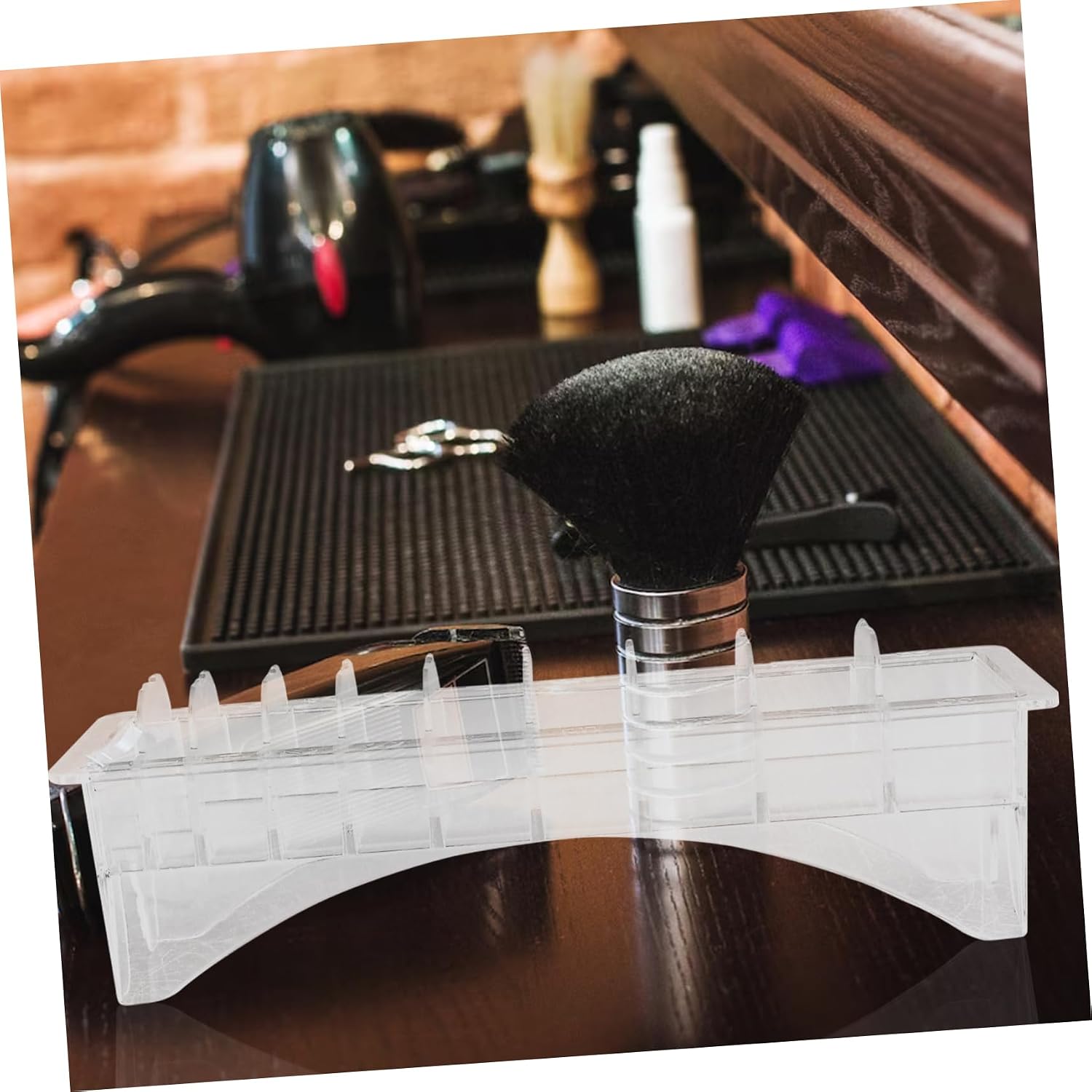 OUNONA 1Pc Hair Clipper Limit Comb Storage Case Organizer Box for Hairdressing Accessories Slots Convenient Practical Comb Holder for Easy Access