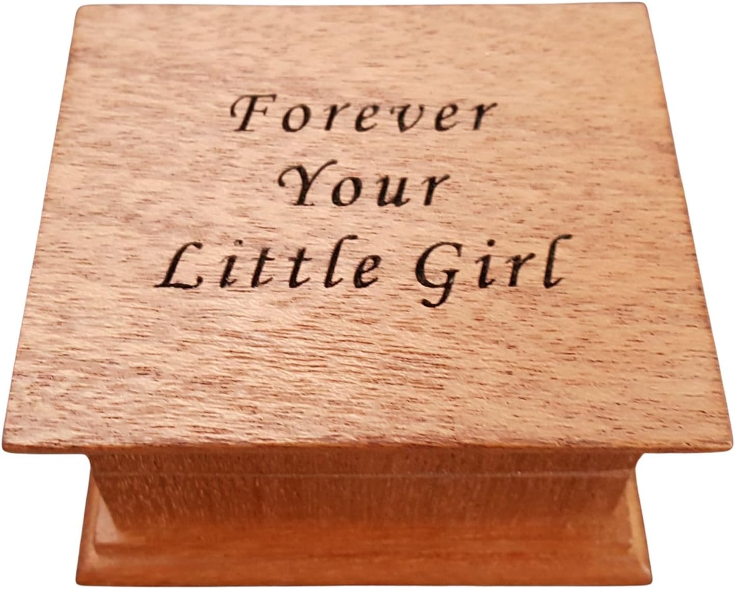 Forever your little girl music box, wooden music box with your color and song choice, perfect gift for mother of bride