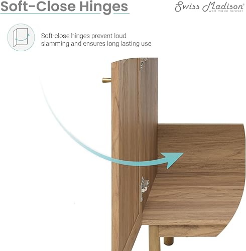 Vista 317 de Swiss Madison Classe - Lavabo de baño de roble de 24 pulgadas incluido